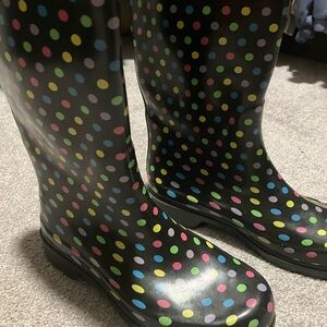 Colorful Polka Dot Rain Boots
